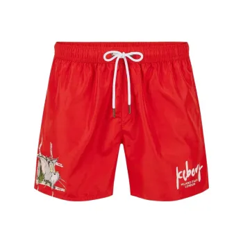 Iceberg Swimming Shorts Men's Red