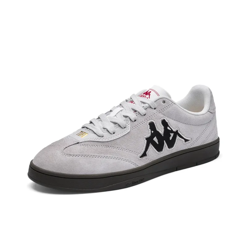 Kappa Tifo Anti Slip Wear Resistant Low Top Skateboard Shoes Unisex Gray Black-2