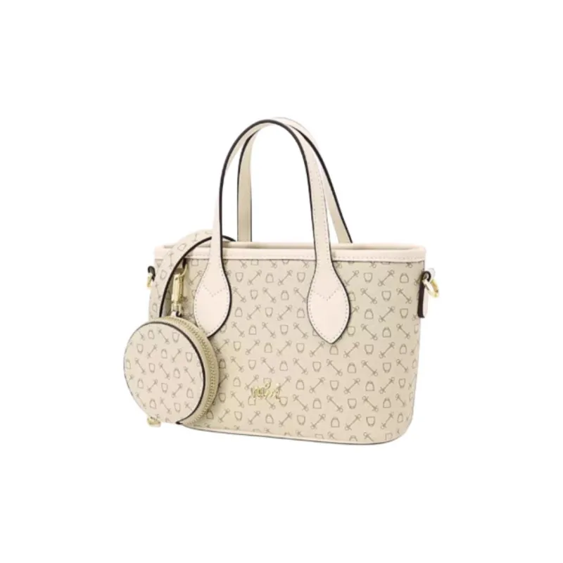 Why Artificial Leather Shoulder Bag, Crossbody Bag, Handbag Trumpets Women's Apricot With Beige/Coffee-2