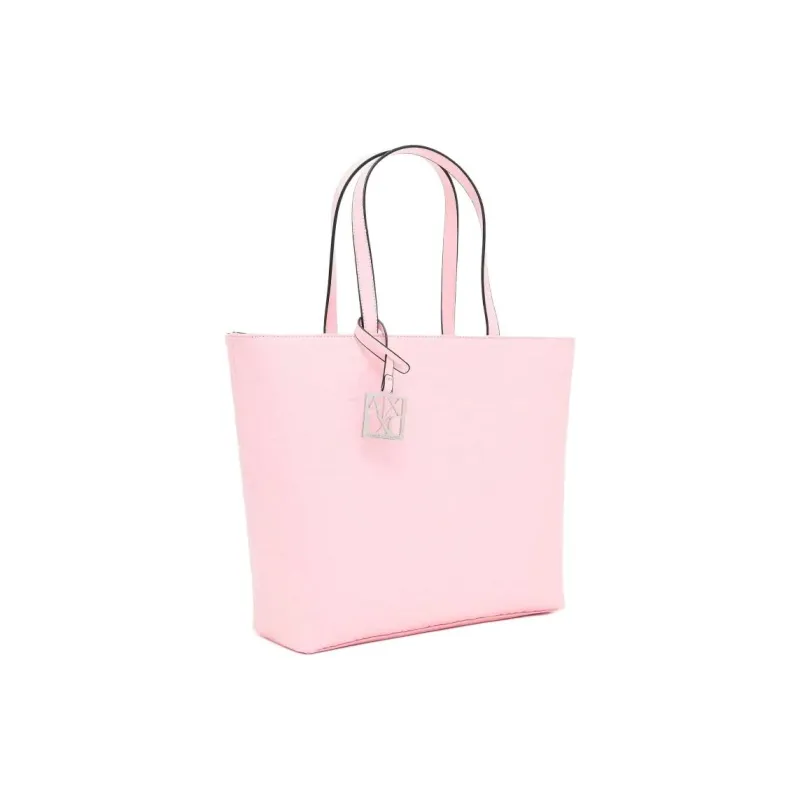 ARMANI EXCHANGEAE Polyester Tote Bag, Shopping Bag, Shoulder Bag, Handbag Women's Pink-1
