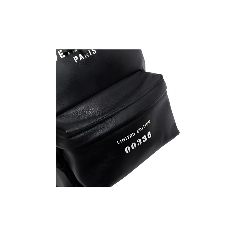 Vetements Cow Leather Backpack Men's Black-4
