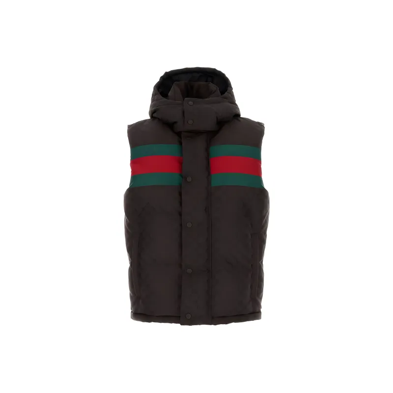 GUCCI Gg Printed Padded Gilet-0