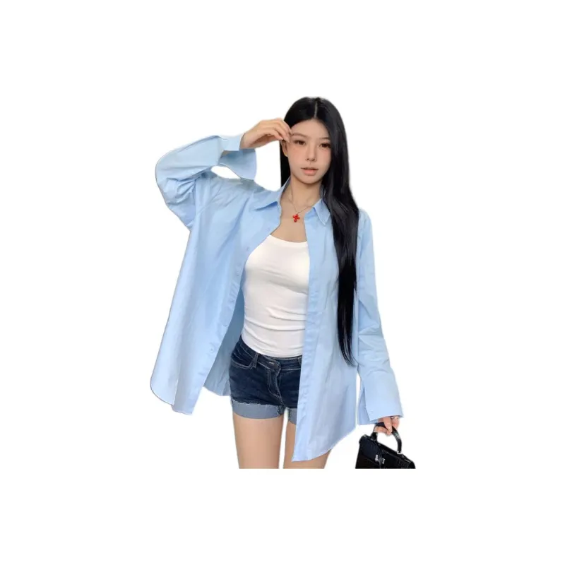 Dior Beauty Shirts Women's Blue-1