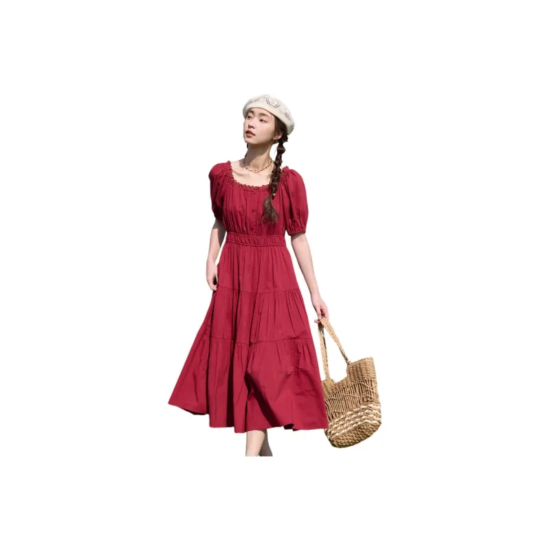 ZIHAN Short Sleeved Dress Women's-0