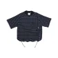 Navy Blue+White Stripes