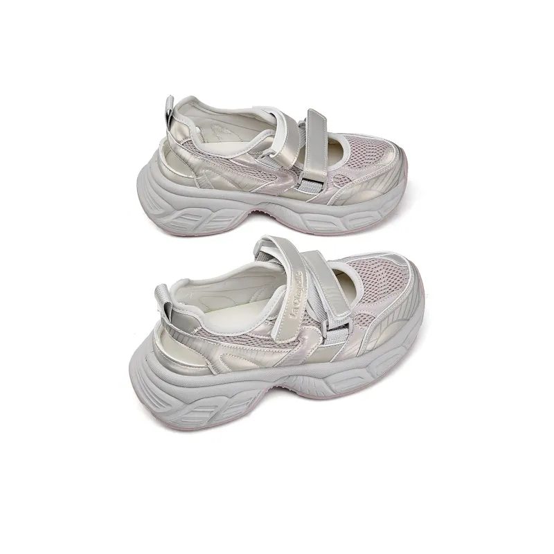 La Chapelle Low Top Chunky Sneakers Women's Champagne-2