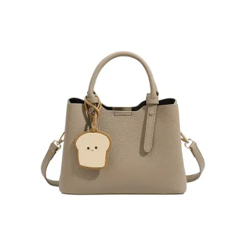 H YXIANG Microfiber Synthetic Leather Tote Shoulder Bag, Crossbody Bag, Handbag Women's Elephant Gray