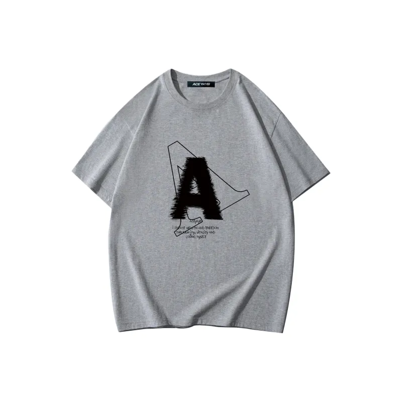 YK&YB T Shirts Unisex Gray-0