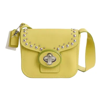 COACH Drifter Leather Crossbody Bag, Shoulder Bag Trumpets Women's Slime Green
