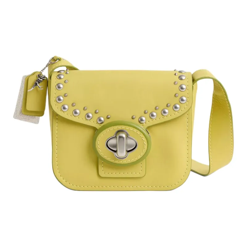 COACH Drifter Leather Crossbody Bag, Shoulder Bag Trumpets Women's Slime Green-0