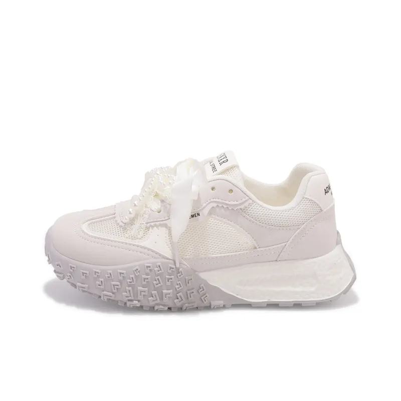 SNXR Breathable, Height Enhancing, Lightweight Low Top Casual Shoes Women's Beige-0