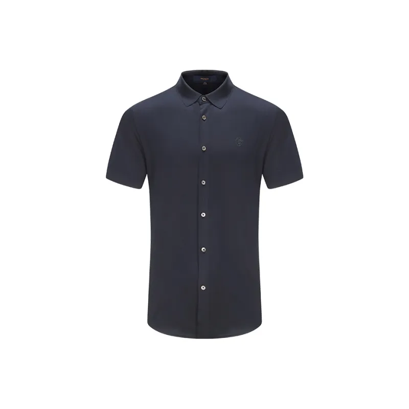 DIDIBOY T Shirts Men Navy Blue-1