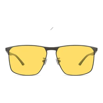CAPONI Metal Carbon Fiber Square Sunglasses Unisex