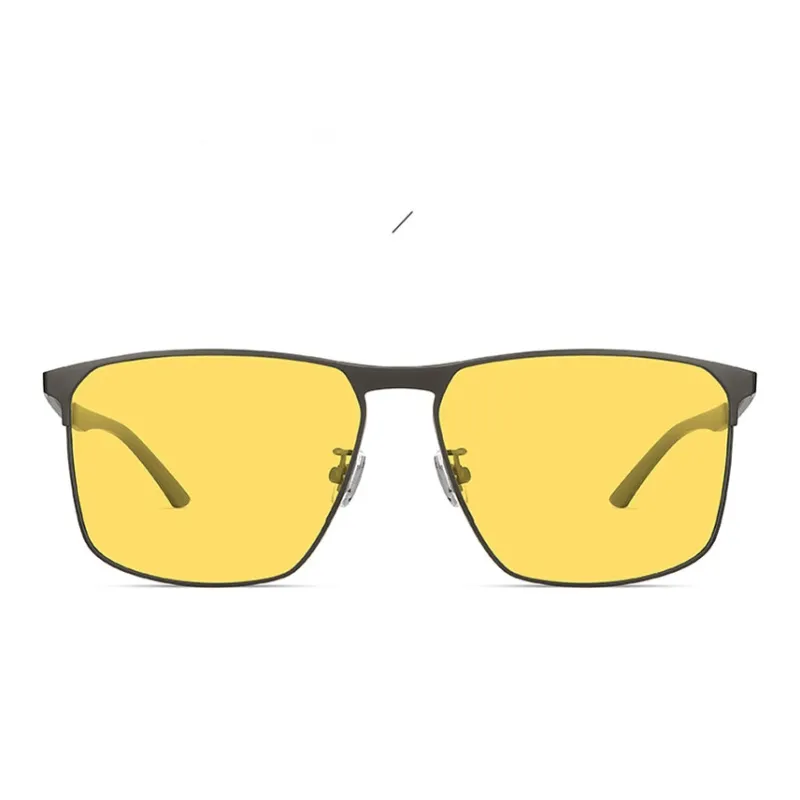 CAPONI Metal Carbon Fiber Square Sunglasses Unisex-4