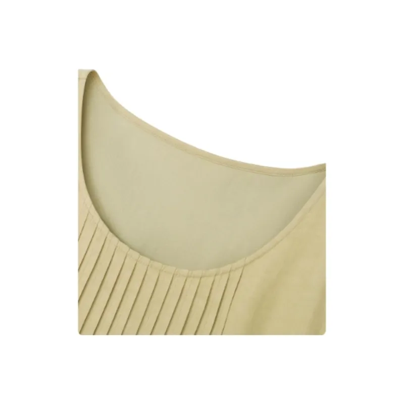 Fragment Long Sleeved Dress Women's Avocado Green-1