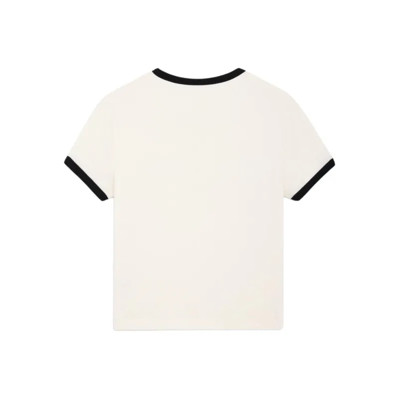 CELINE Regular T Shirt Women's Black White-1