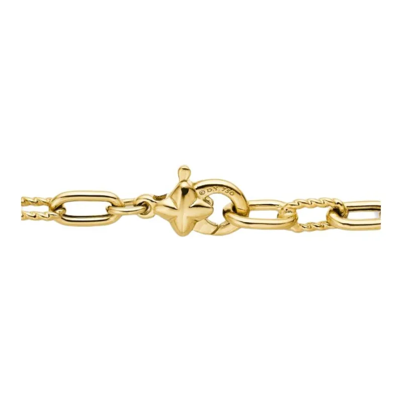 David Yurman 18kt Yellow Gold Dy Madison Chain Necklace 3mm-3