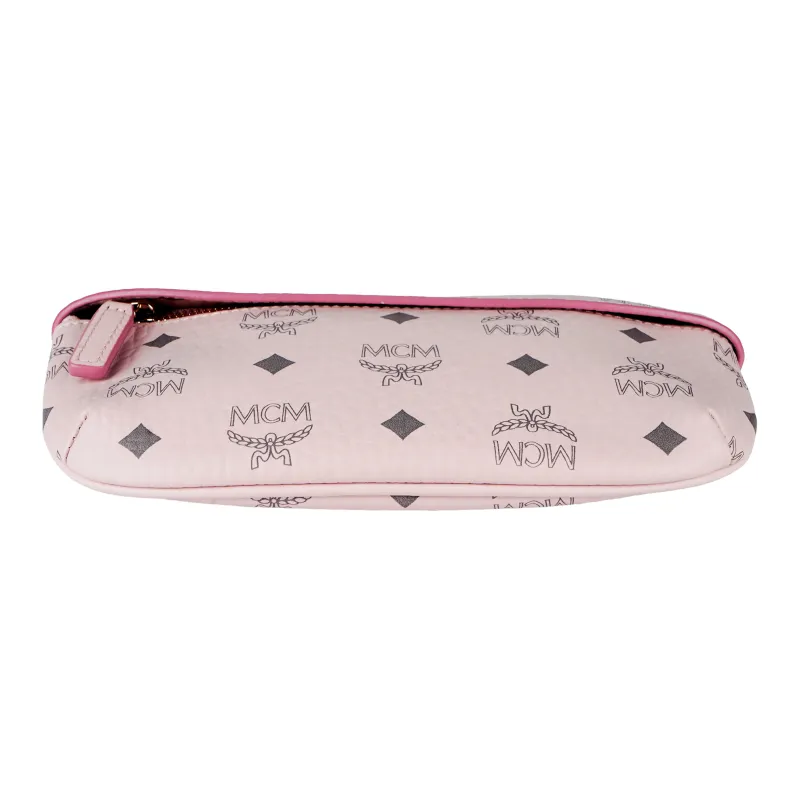 MCM Visetos Canvas Shoulder Bag, Crossbody Bag Mini Women's Pink-3