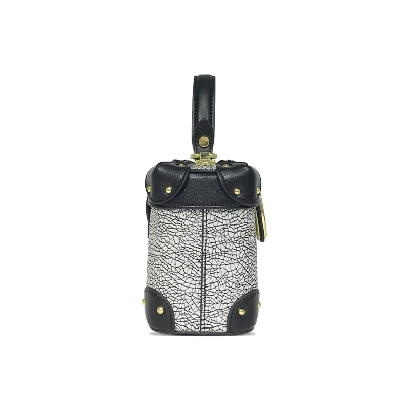MACK JODAER Synthetic Leather Box Bag, Shoulder Bag, Crossbody Bag, Handbag Regular Women's Black-2