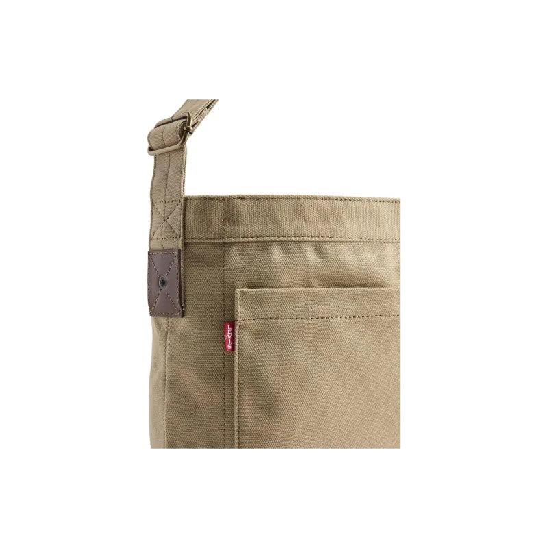 Levi's Cotton Messenger Bag, Shoulder Bag Unisex Natural-2