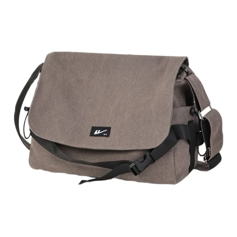 Warrior Nylon Shoulder Bag Men's Gray/Black-0