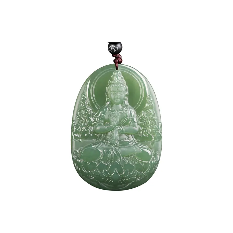 WANYUHUN Hetian Jade Pendants White Jade Unisex-5