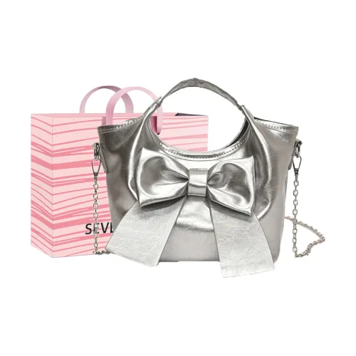 SEVENMOONS PU Shoulder Bag, Crossbody Bag, Handbag Regular Women's Ecru/Silver/Black/Pink