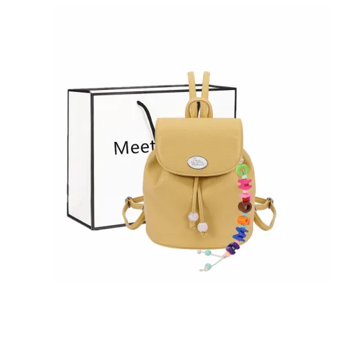 Fitchell PU Backpack Women's Yellow/White/Red/Blue/Black