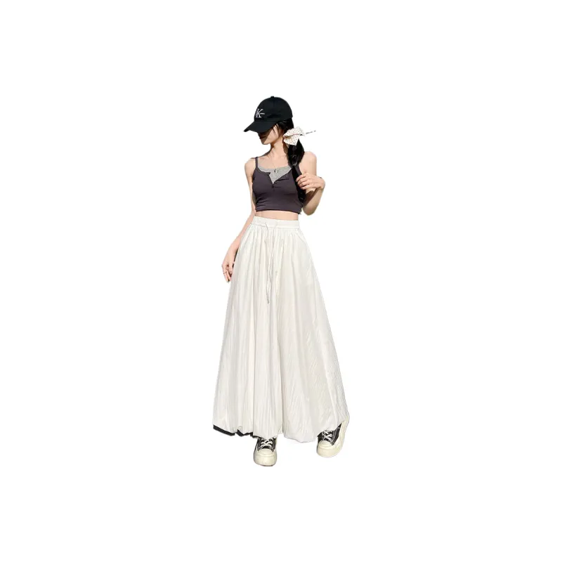 GUAILILUOLI Casual Long Skirt Women's-3
