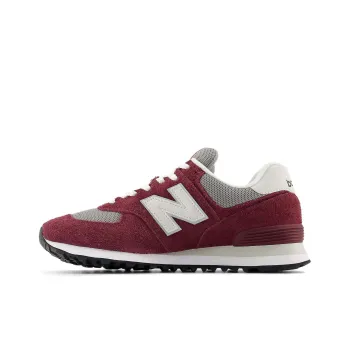 New Balance 574 Claret White