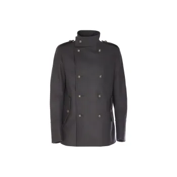 BALMAIN Coats Men Gray