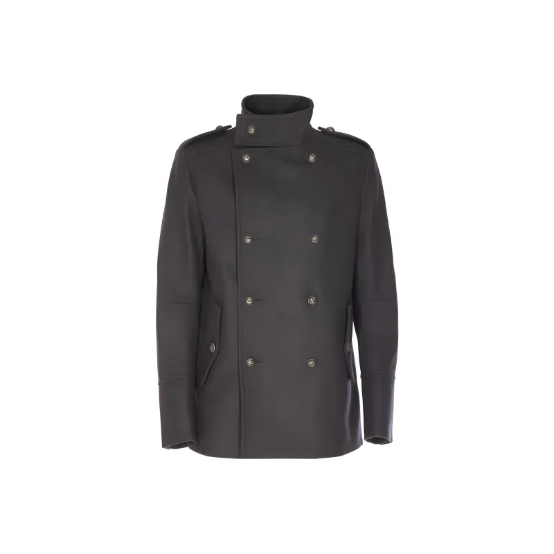 BALMAIN Coats Men Gray-0