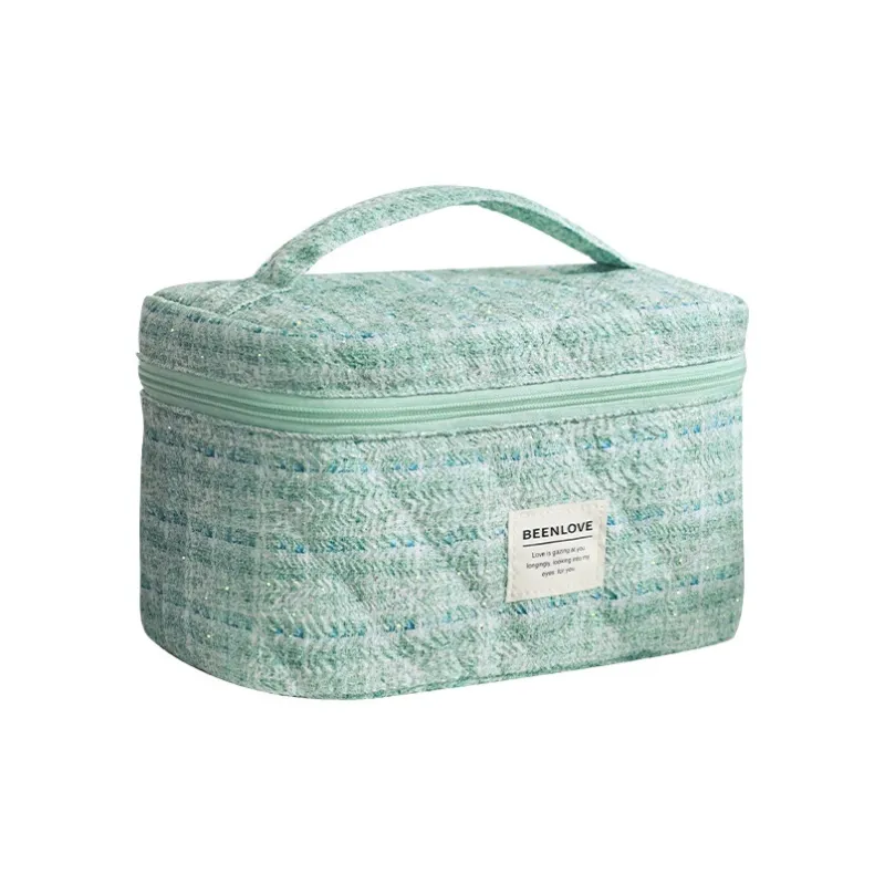 LIANXIANGKE Chanel Inspired Capacity Premium Feel Makeup Bags Packable-3