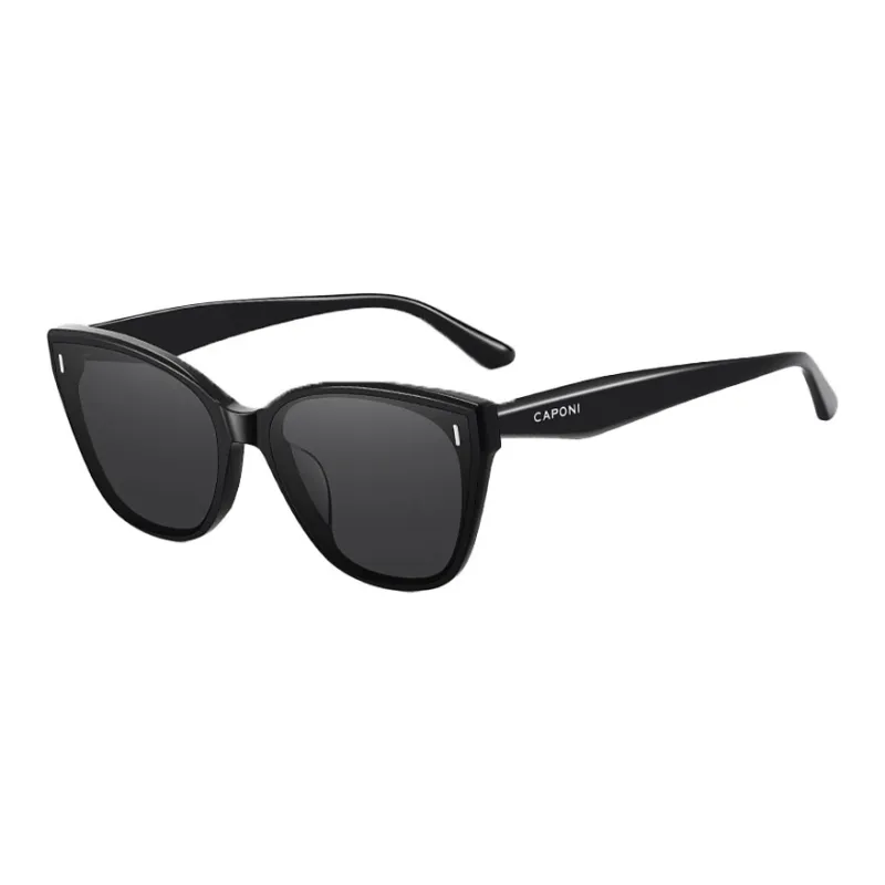 CAPONI Plate Frame Cat Eye Sunglasses Unisex-2
