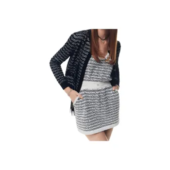 CHANEL 25P Spring Summer Preview Collection Knitwear Women's Black