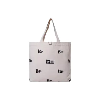 New Era Canvas Bag, Tote Bag, Shopping Bag, Handbag, Shoulder Bag Unisex Ivory White