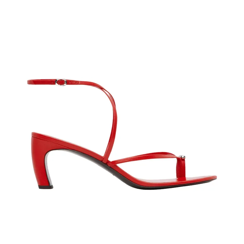 TORY BURCH Pierced One Strap Sandals 6.5cm Women's Red-1