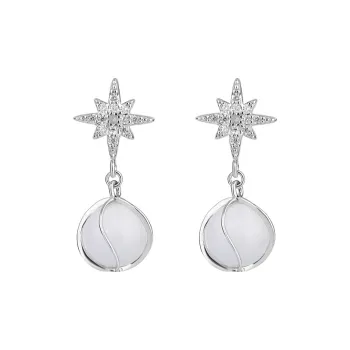 PHOENIXSILY 999 Fine Silver Earrings Women's