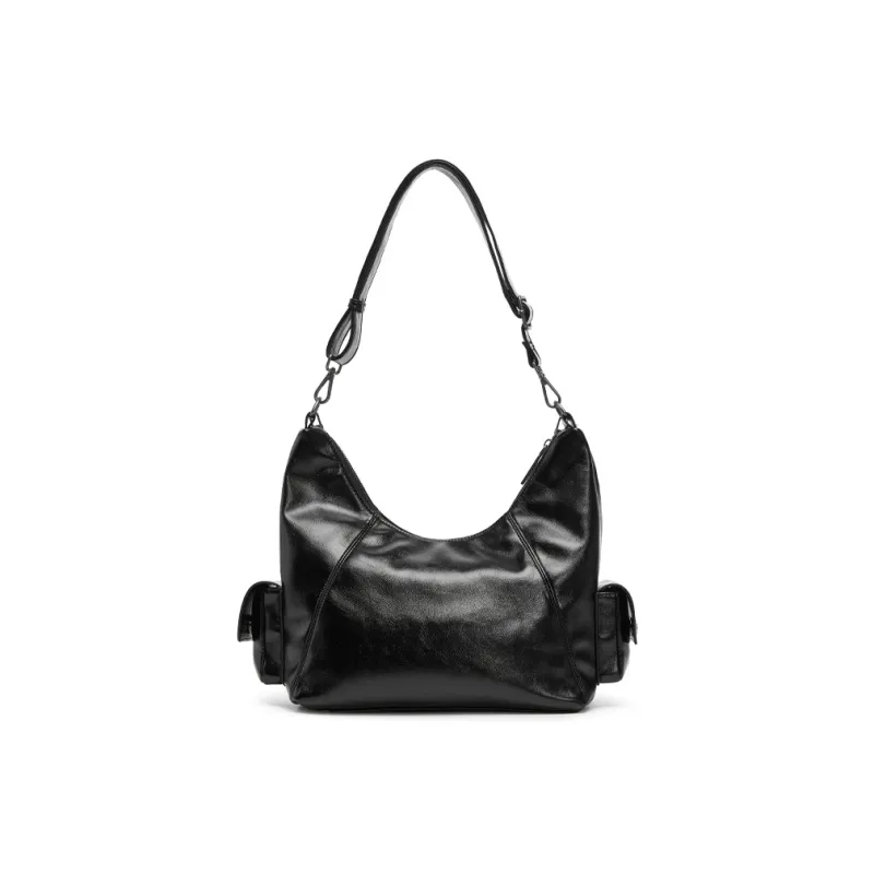 Champion Fabric Shoulder Bag Unisex Medium Blue Denim/Black/Black Gray/Silver White-18