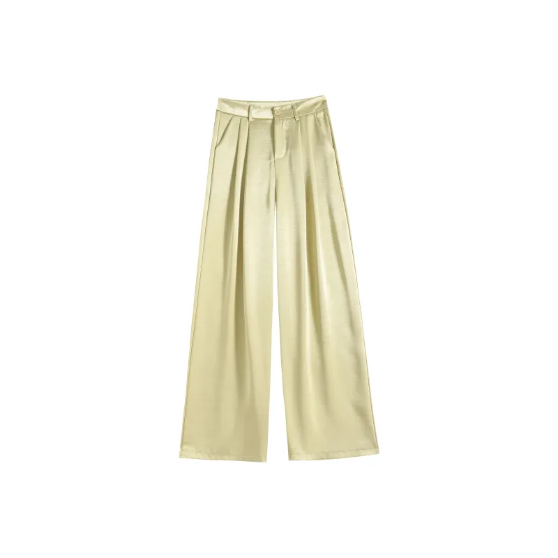 AHDO Casual Pants Women's Yellow-0