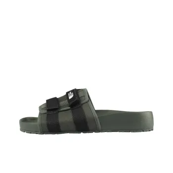 THE NORTH FACE WOVEN SLIDE EX Quiet Slip Resistant Slide Slippers Unisex Army Green