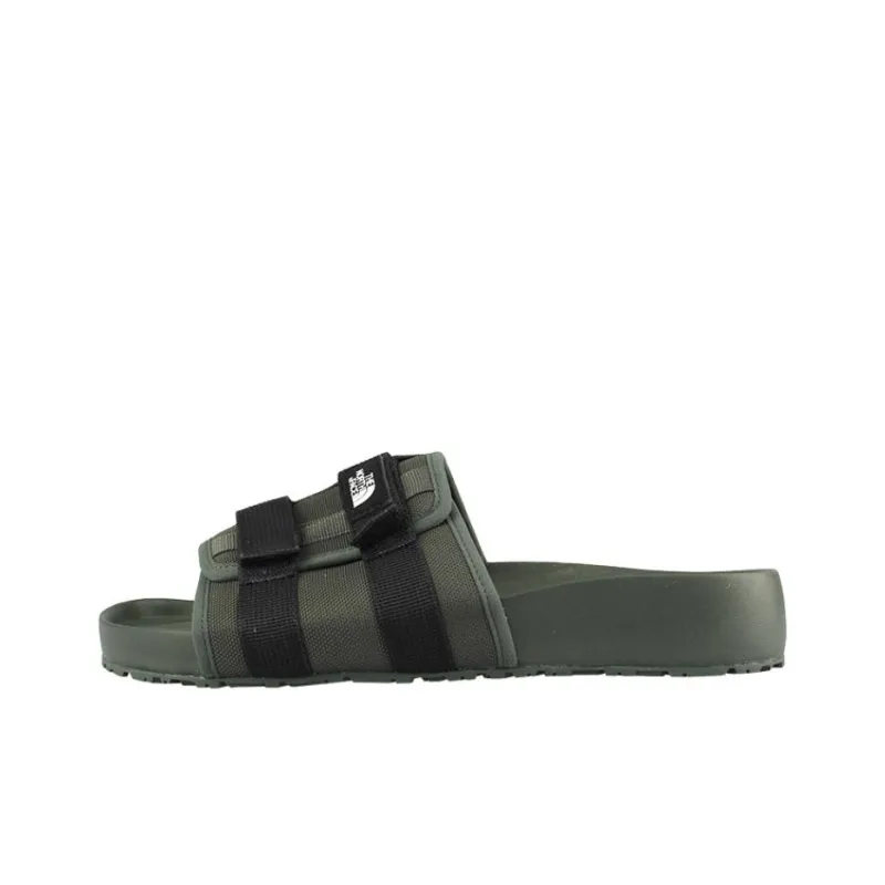 THE NORTH FACE WOVEN SLIDE EX Quiet Slip Resistant Slide Slippers Unisex Army Green-0