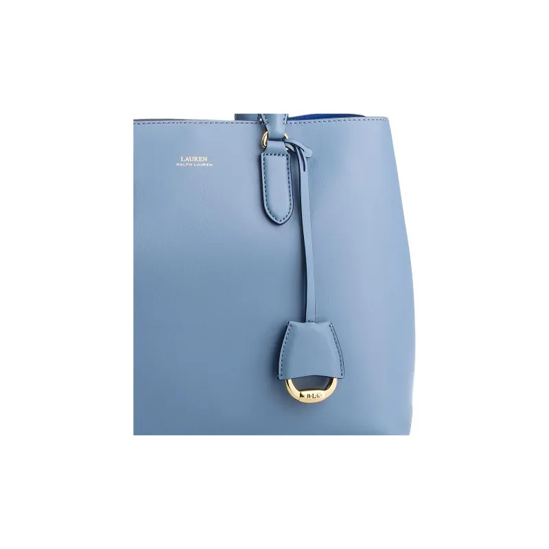 LAUREN RALPH LAUREN Leather Tote Bag Shopping Bag Crossbody Handbag Women's Blue Mist-1