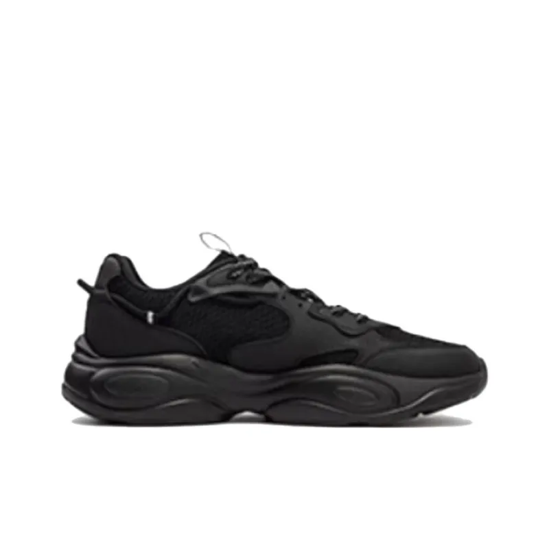 361° Cushioning Wear-Resistant Low-Top Casual Shoes Men's Black-1