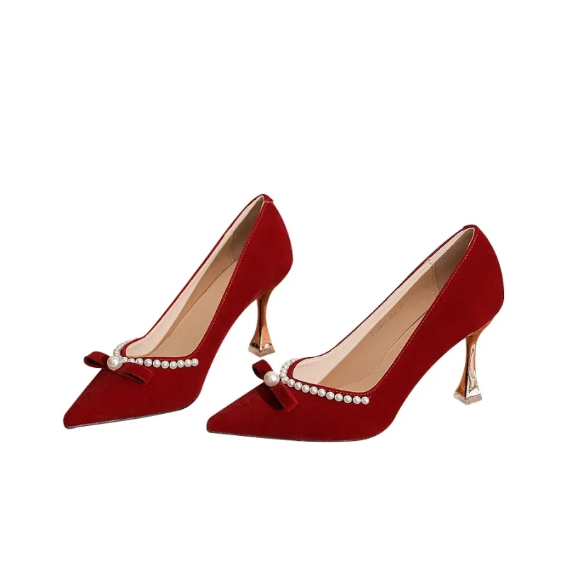 TADSW High Heels Women's Red-1