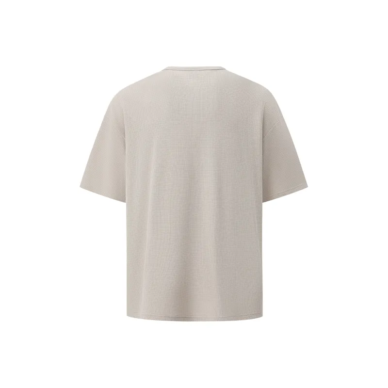 MRCYC Summer Short Sleeved T Shirts Unisex Khaki/White-5