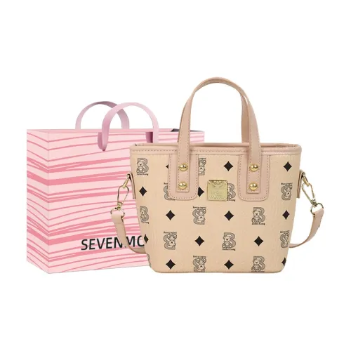 SEVENMOONS PU Handbag Regular Women's Ecru/Black/Pink/Coffee