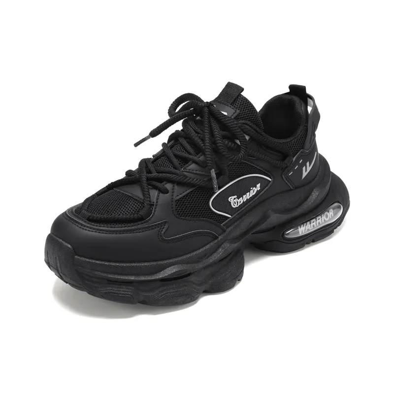 Warrior Abrasion Resistant Breathable Height Increasing Low Top Chunky Sneakers Men's-25