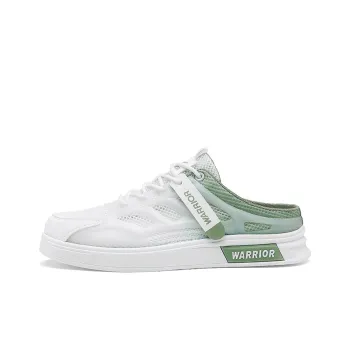 Warrior Slip Resistant Abrasion Resistant Closed Toe Slippers Men's White Light Green