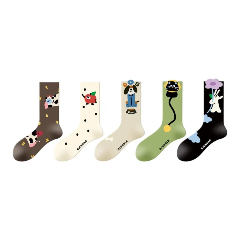 Gentle Welcome Mid Calf Socks Women's 5 Pack-0